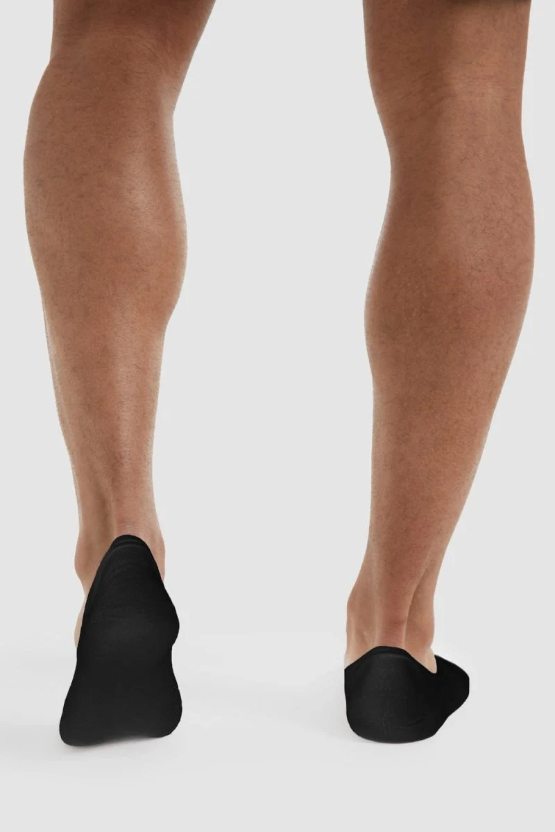 3 Pack No Show Socks in Black - Image 4