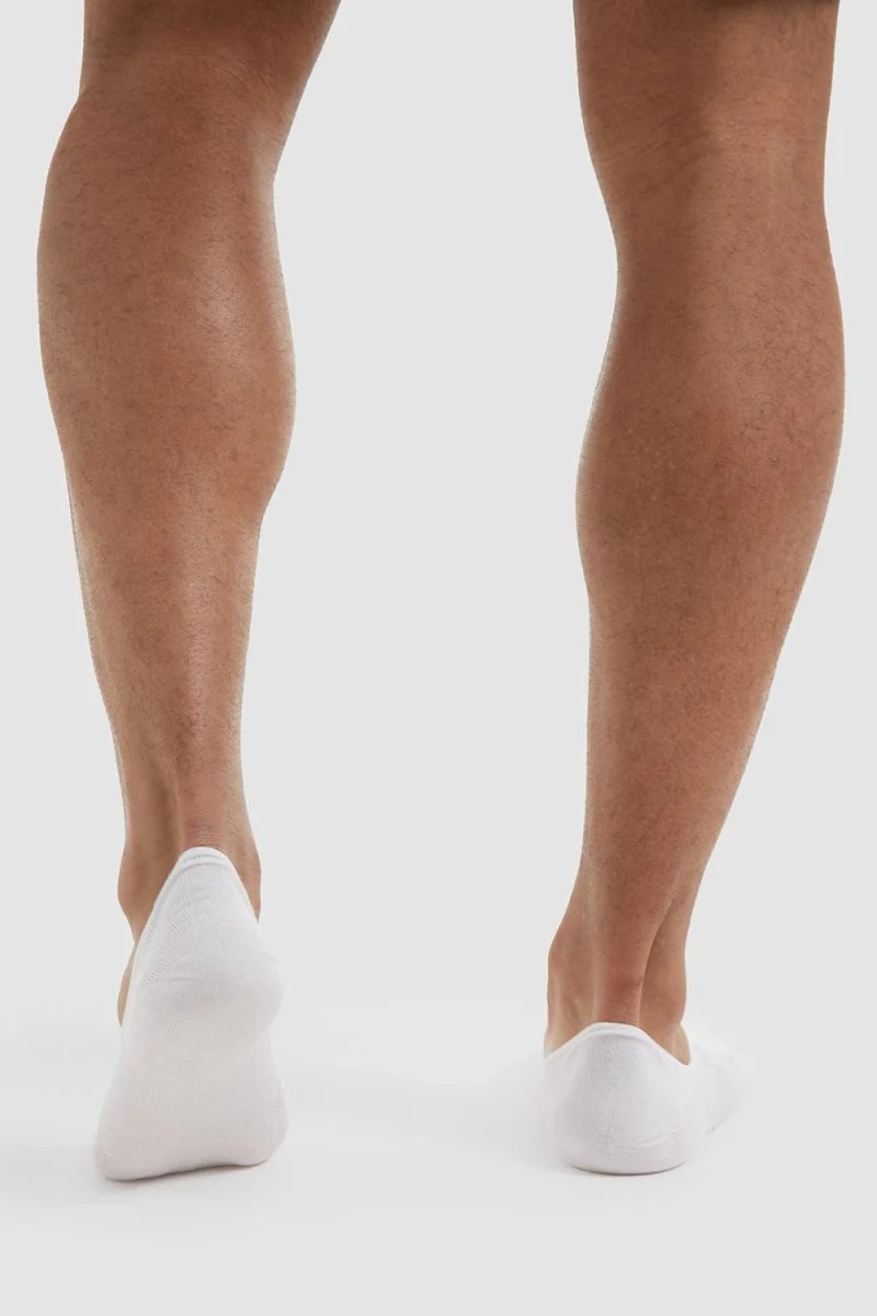 3 Pack No Show Socks in White - Image 4