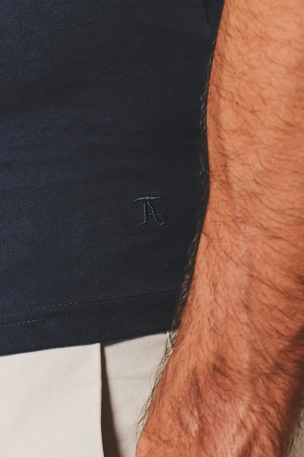 Muscle Fit Vest in True Navy - Image 4