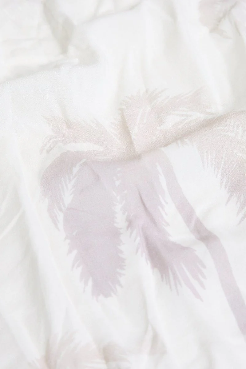 Printed Shirt in Stone Faded Palm - Image 5