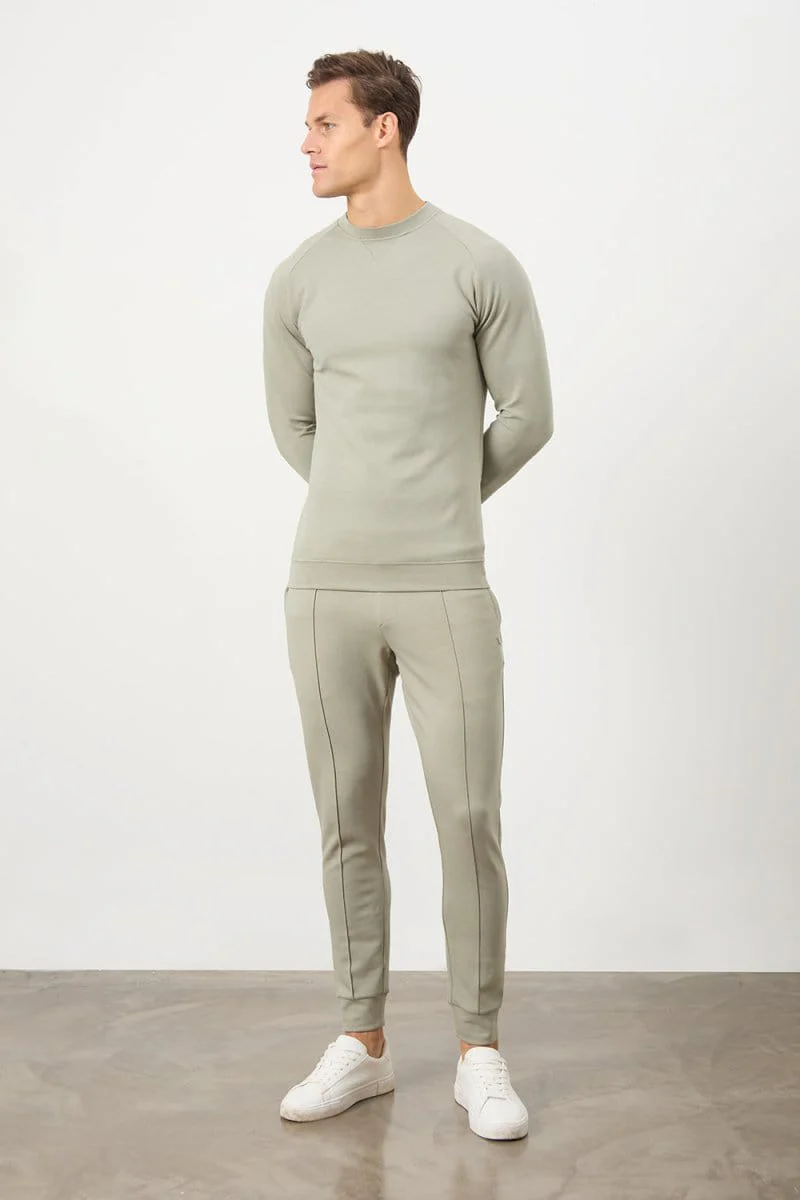 Interlock Sweat Jogger in Smoky Sage - Image 5