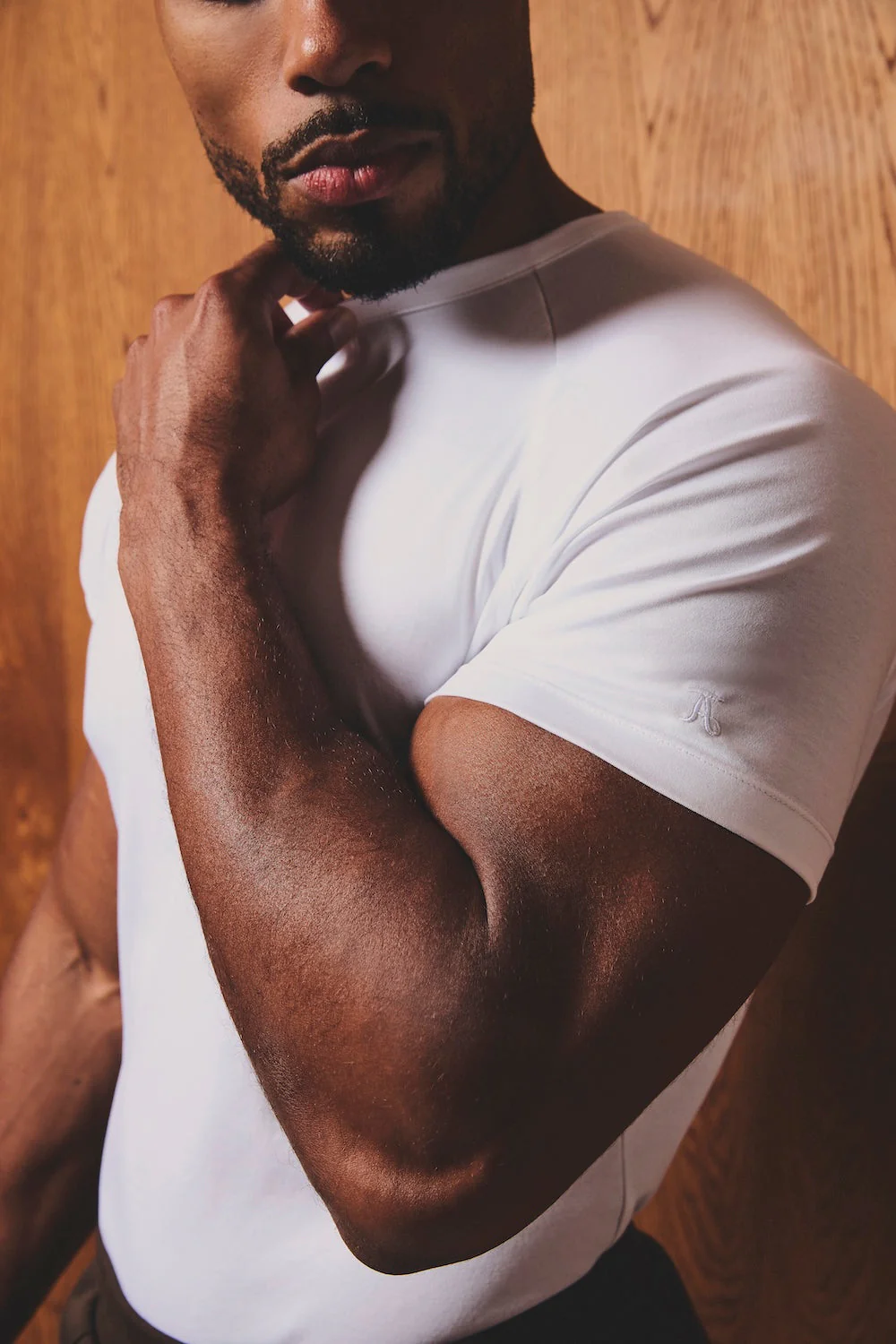 Mercerised Cotton T-Shirt in White - Image 3