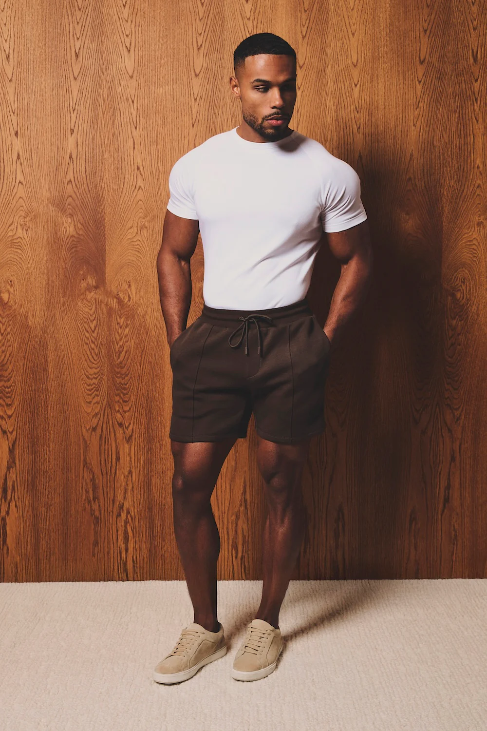 Mercerised Cotton T-Shirt in White - Image 4