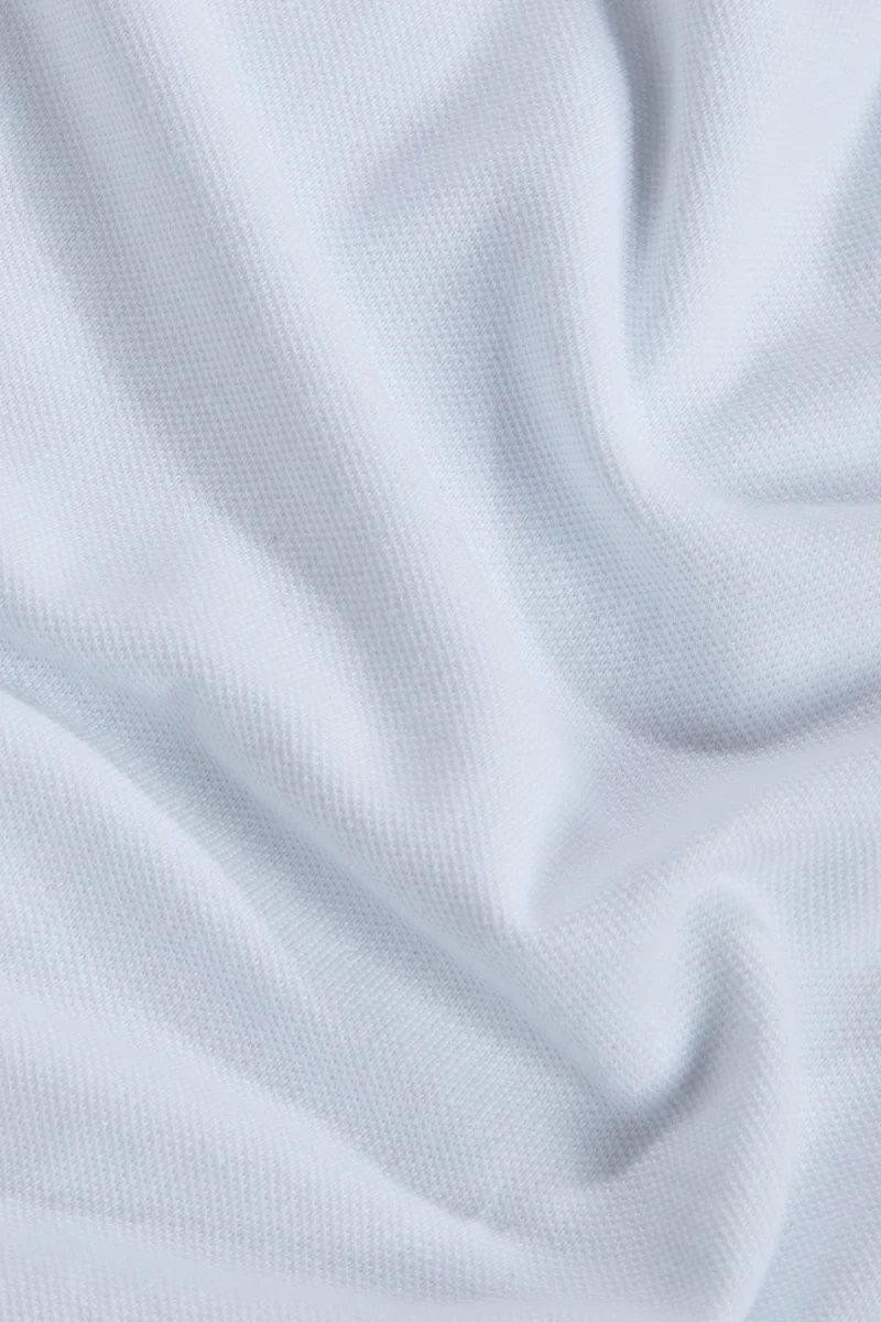 Pique T-Shirt (LS) In White - Image 4