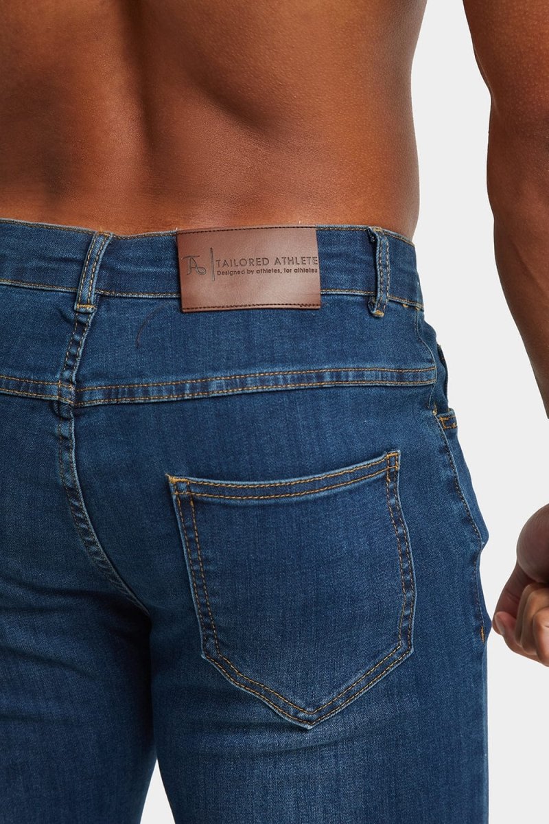 Muscle Fit Jeans in Dark Blue - Image 6