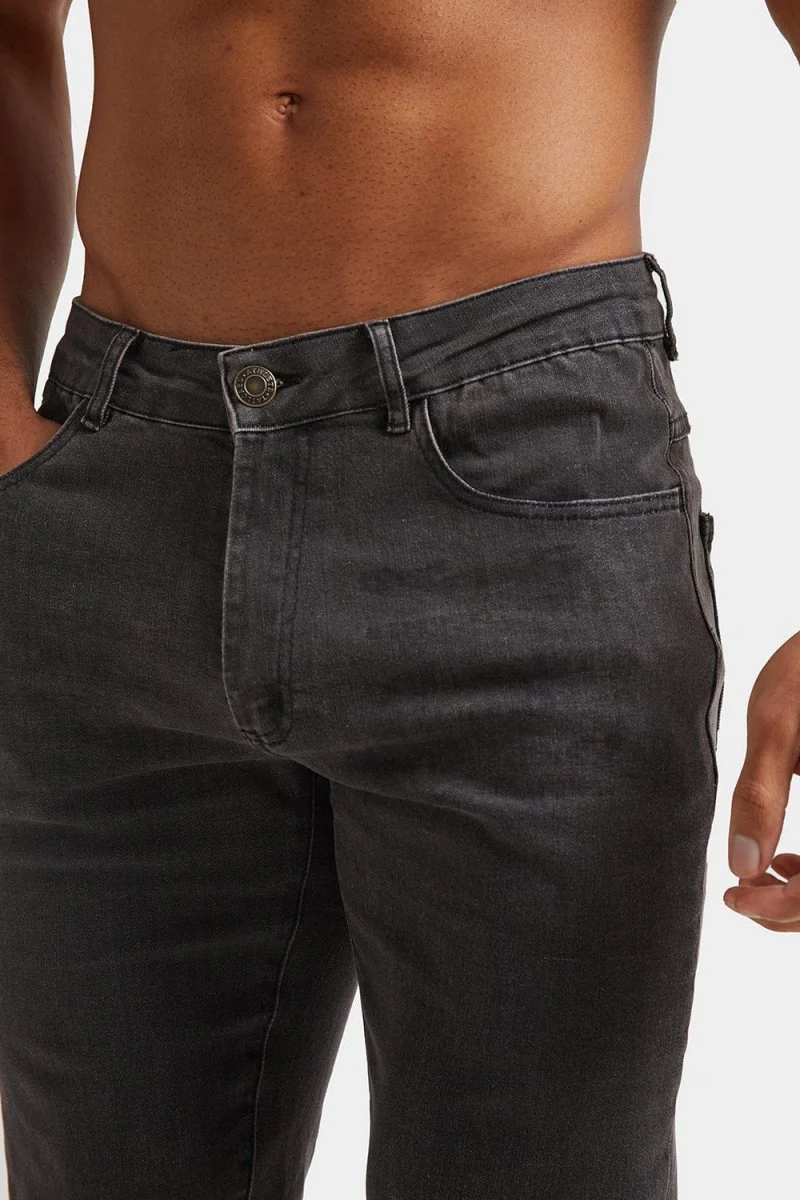Muscle Fit Jeans in Dark Grey - Image 3