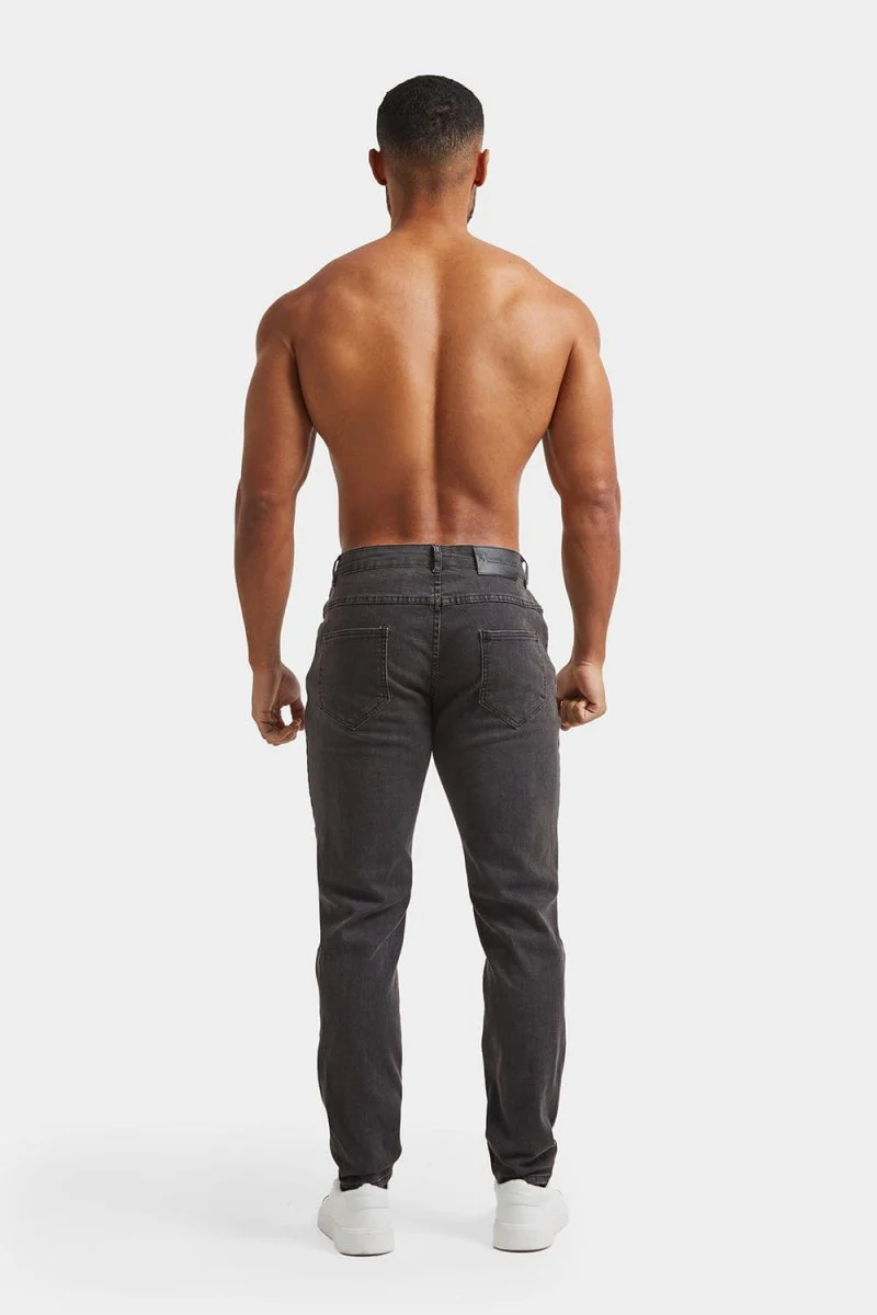 Muscle Fit Jeans in Dark Grey - Image 7