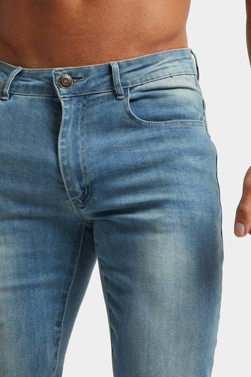 Muscle Fit Jeans in Light Blue - Image 3