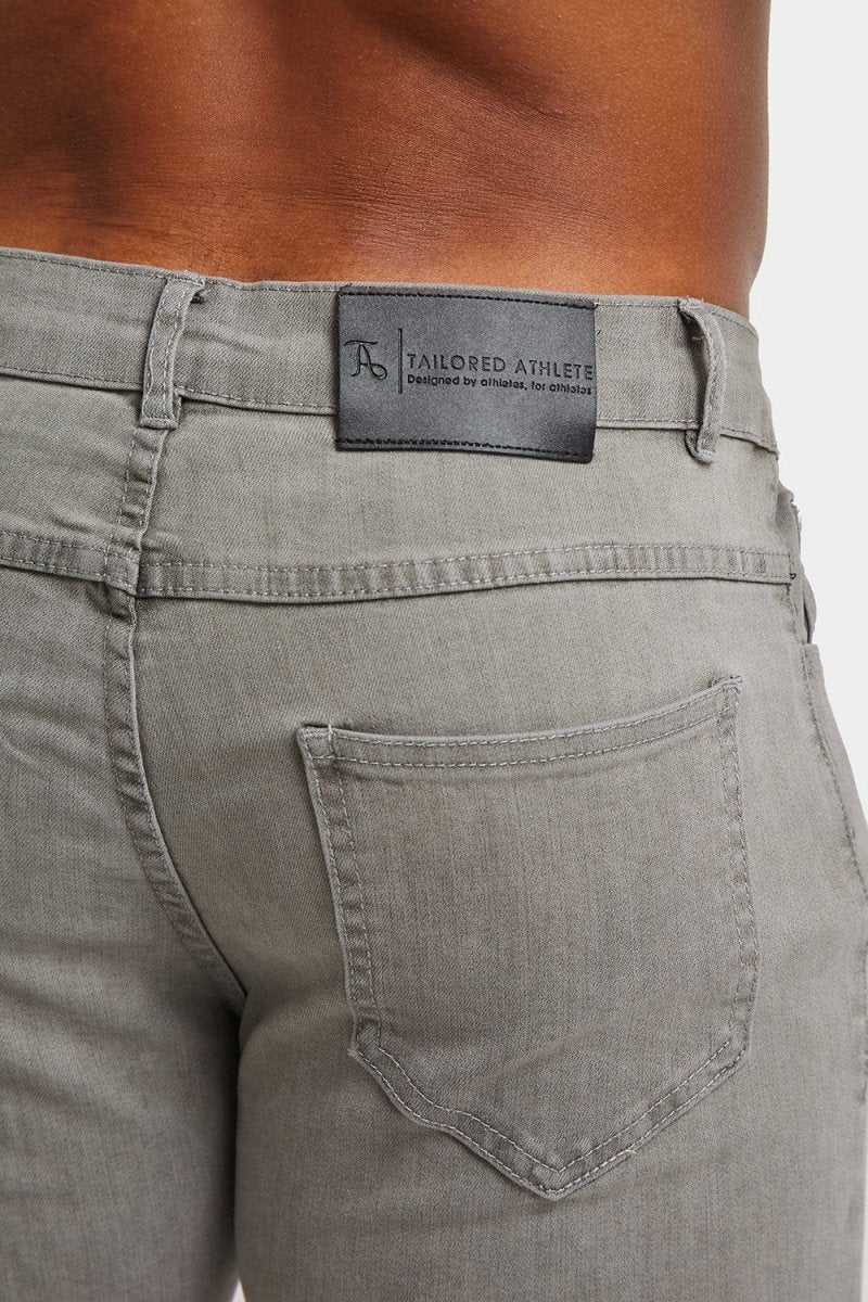 Muscle Fit Jeans in Light Grey - Image 6