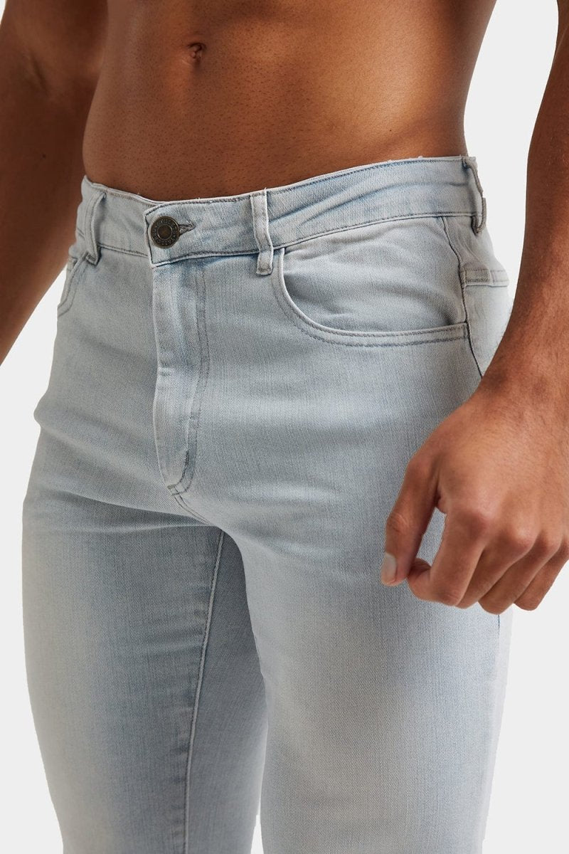 Muscle Fit Jeans in Sky Blue - Image 3
