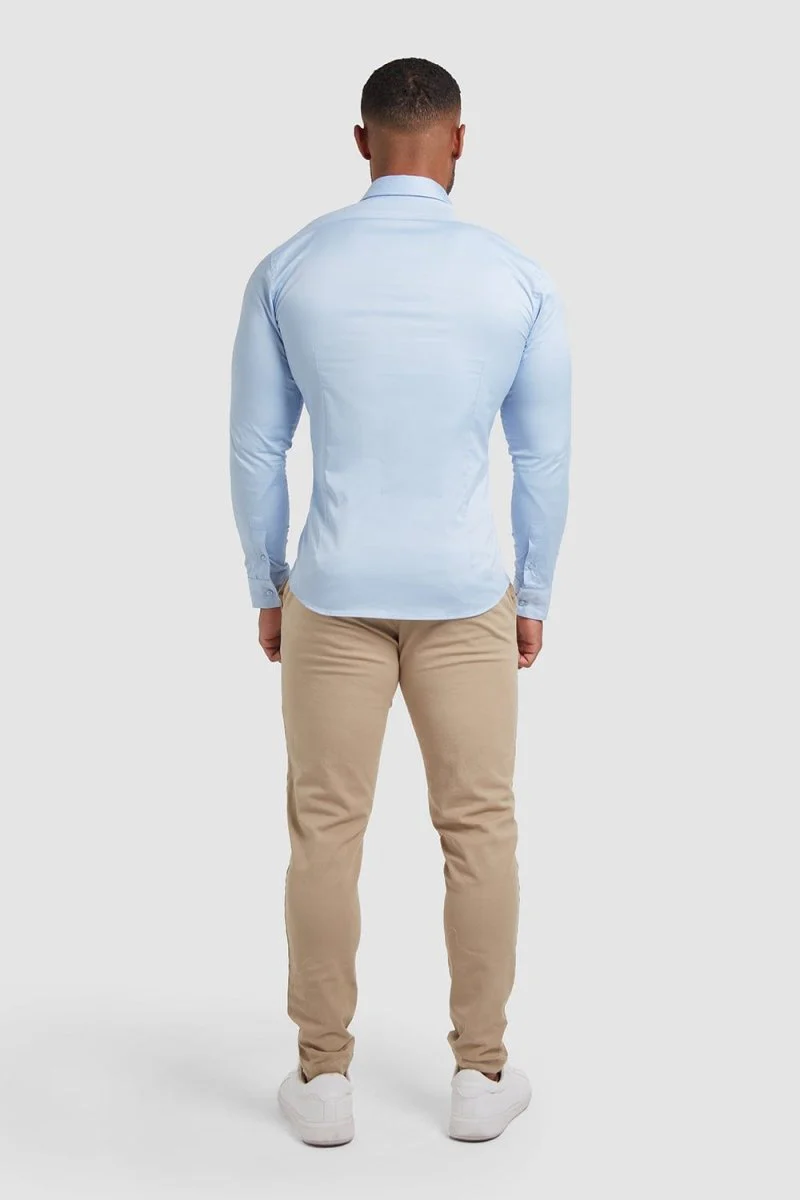 Muscle Fit Signature Shirt 2.0 in Blue - Image 7