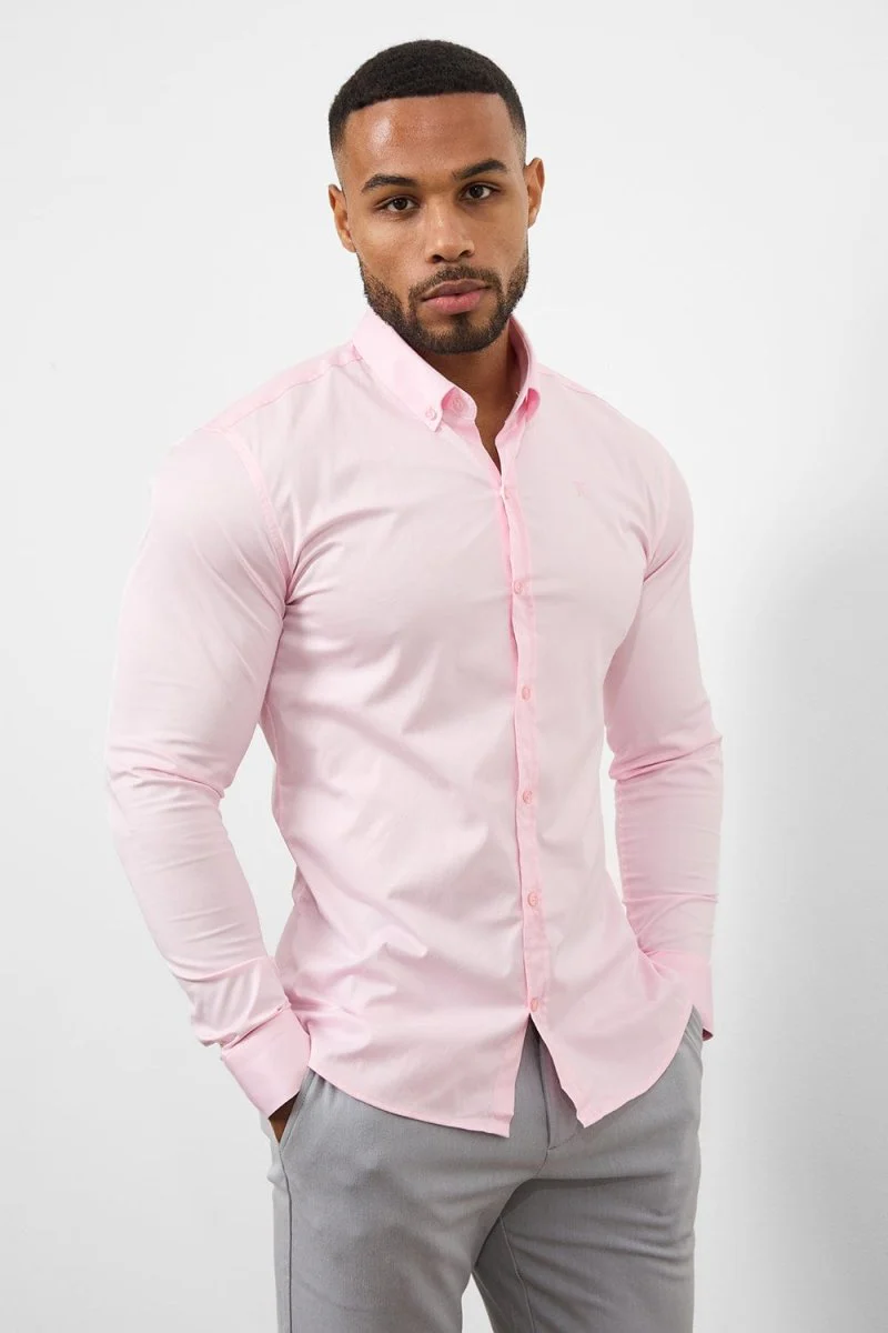 Muscle Fit Signature Shirt 2.0 in Pink - Image 4