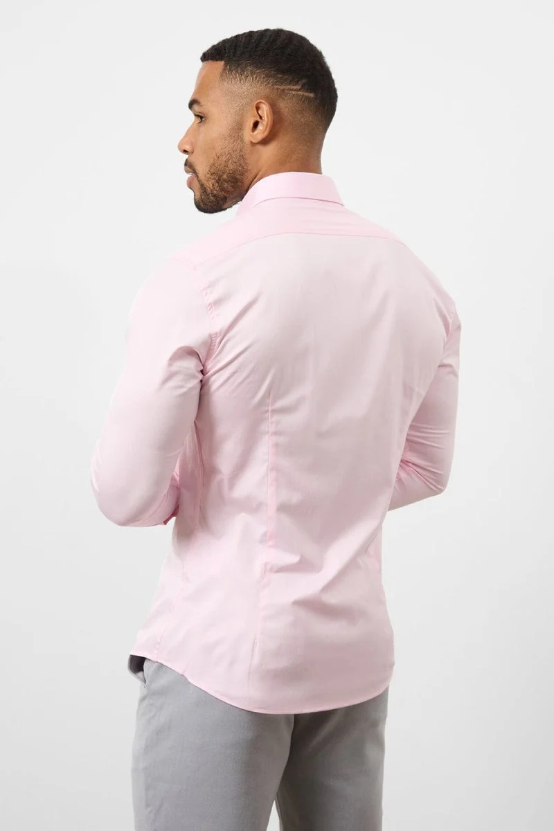 Muscle Fit Signature Shirt 2.0 in Pink - Image 6