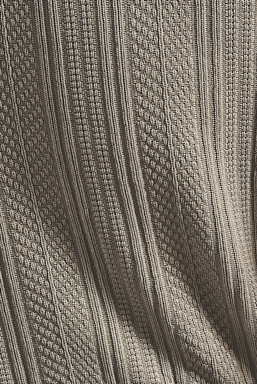 Stripe Patterned Cuban Collar Shirt in Dark Putty - Image 6