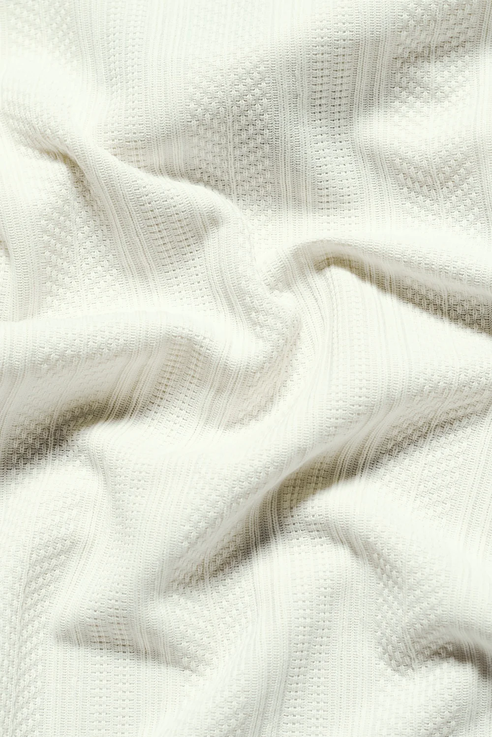 Stripe Patterned Cuban Collar Shirt in Ecru - Image 6