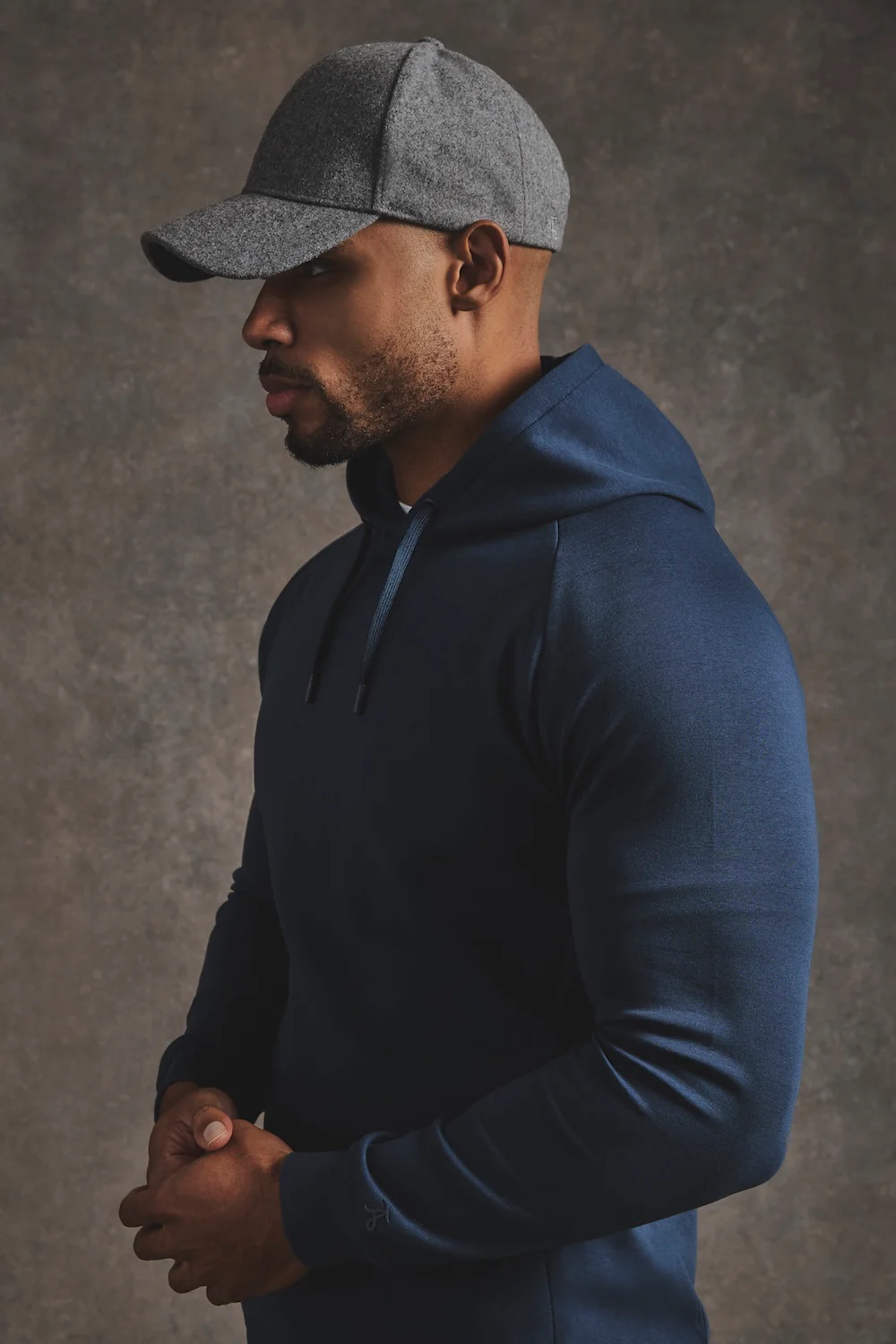 TA Embroidered Baseball Cap in Grey - Image 4