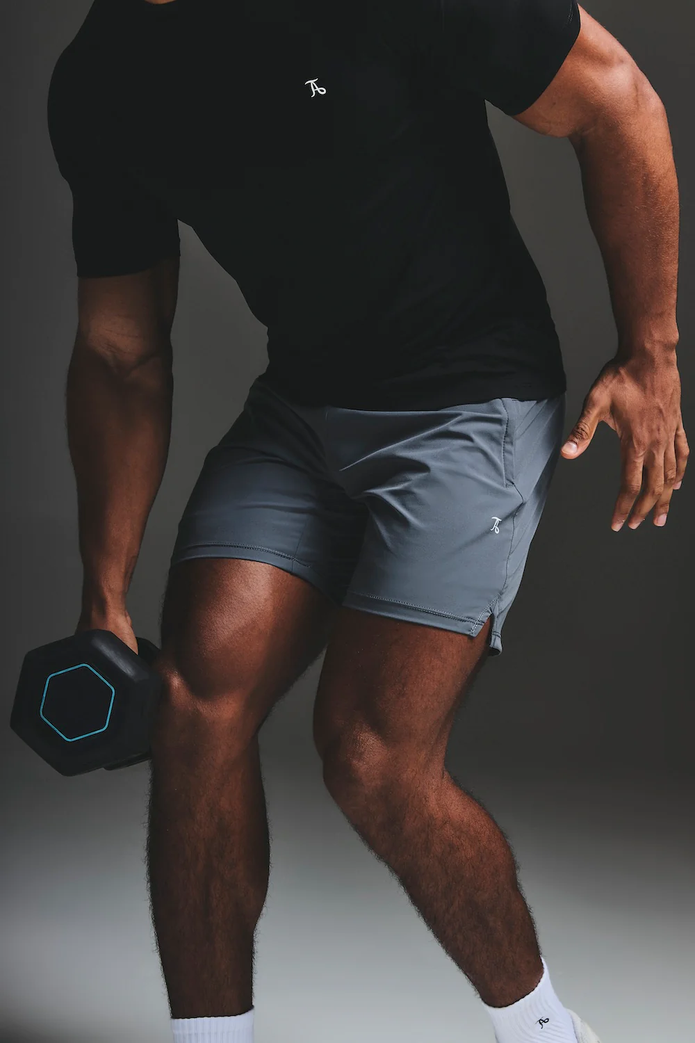 Training Shorts in Grey - Image 3