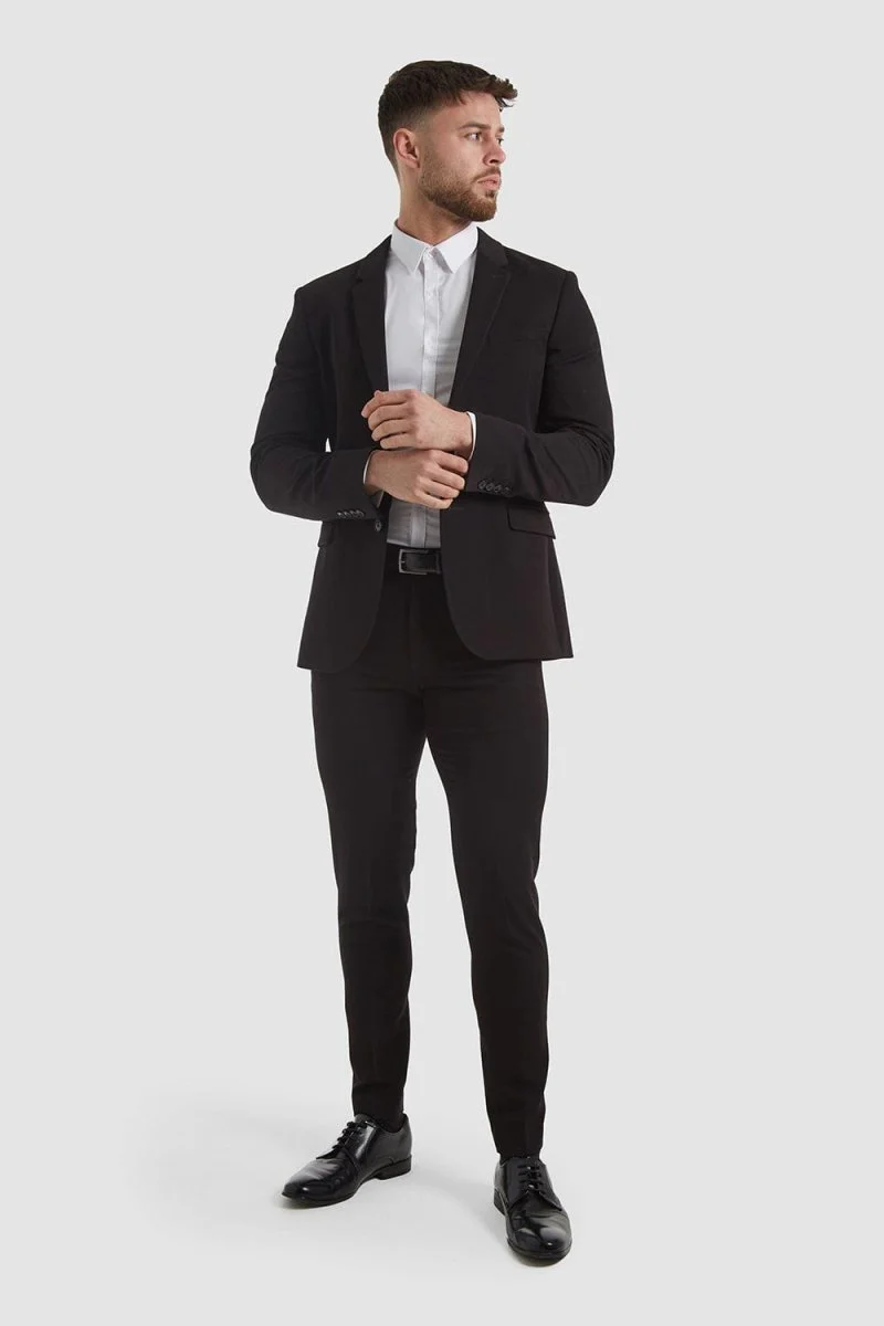 True Muscle Fit Suit Jacket in Black - Image 6