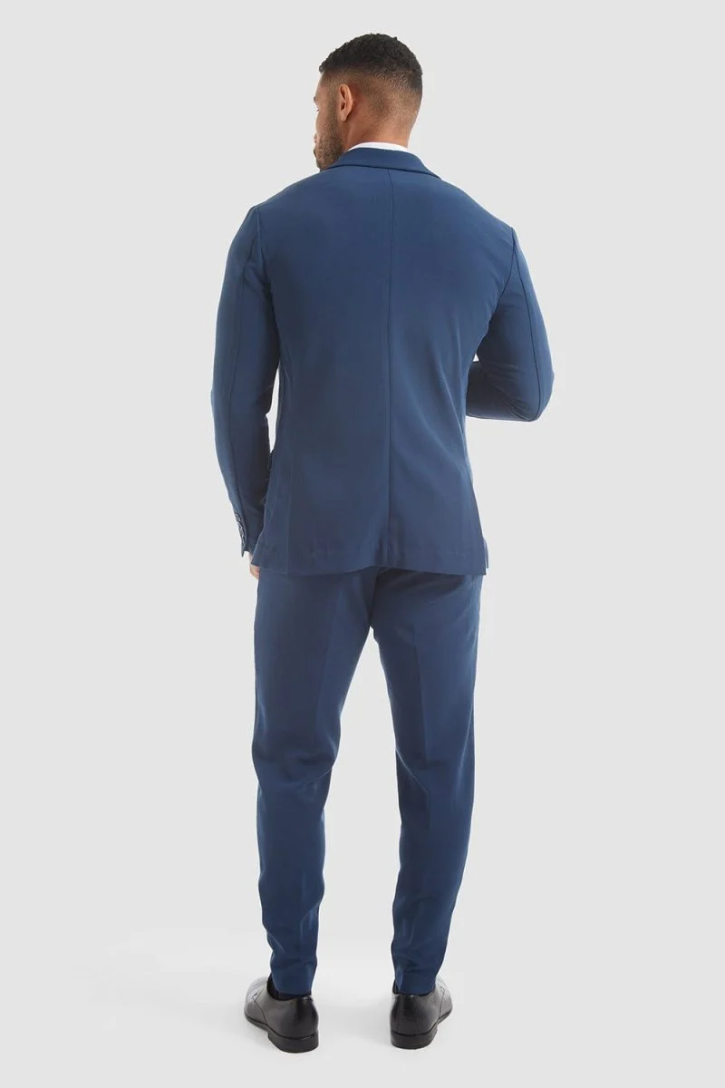 True Muscle Fit Tech Suit Jacket in Navy - Image 8